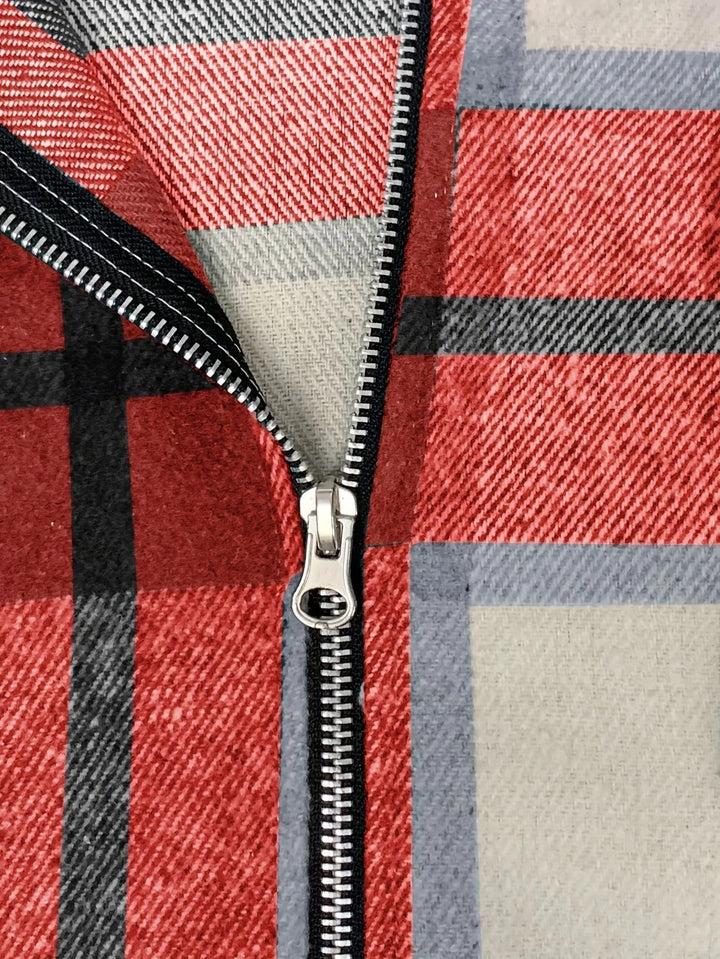 Drune | Karierter Herrenjacke mit Kapuze