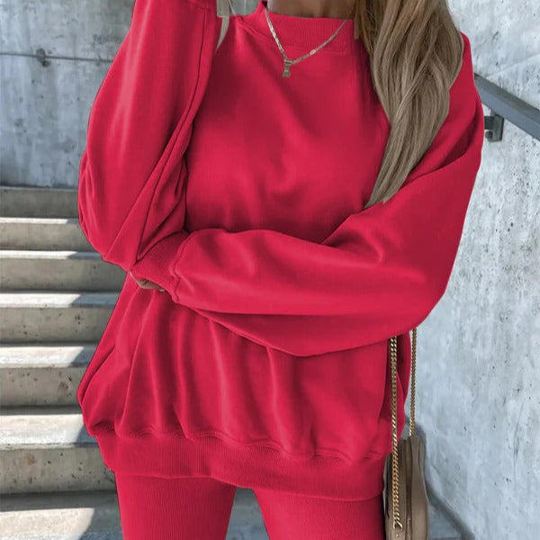Drune | Sweatshirt - Oversized Fit - Rundhalsausschnitt - Gerippte Bündchen und Saum - Weiche Baumwollmischung