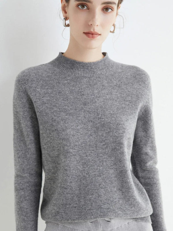 Drune | Pullover Sweatshirt - Wool-Mischung - Reguläre Passform - Lange Ärmel - Rippkragen