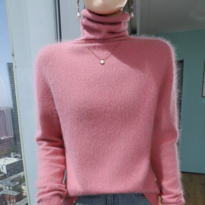 Drune | Rollkragenpullover - Wollmischung - Lässig geschnitten - Kragen aus Fleece - Rippbündchen