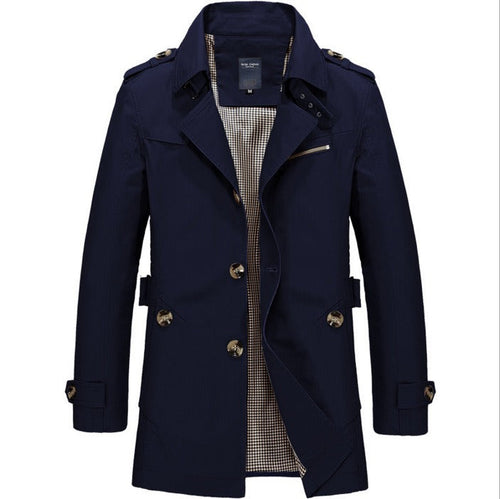 Drune | wasserdichter Herren-Trenchcoat mit Doppelknöpfen - Miles