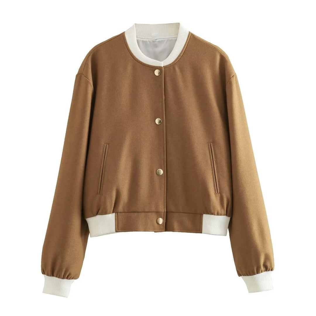 Drune | Kurze Damenjacke mit Metallknöpfen
