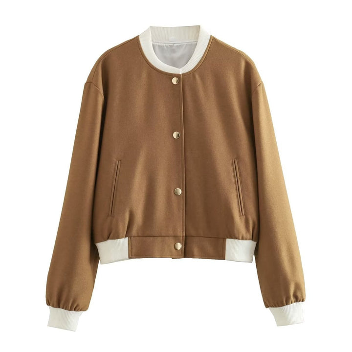 Drune | Kurze Damenjacke mit Metallknöpfen