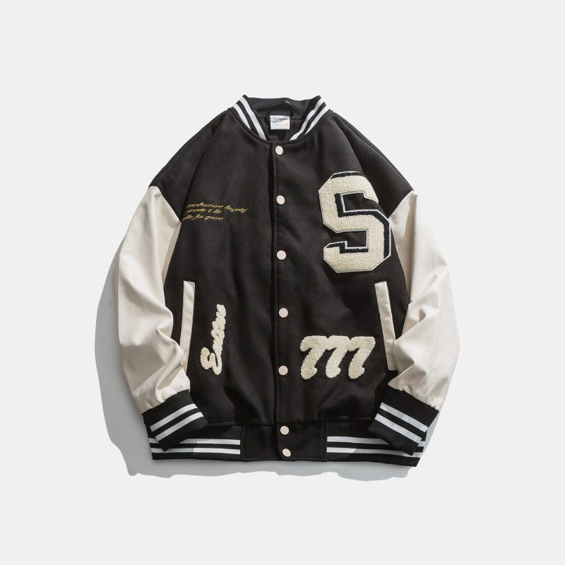 Drune | Herrenjacke mit gestickten Aufnähern - Leo