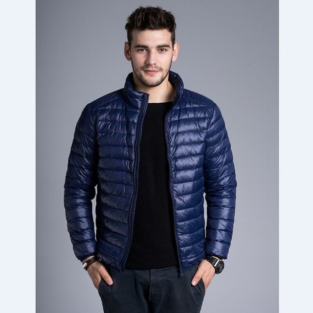 Drune | Gepolsterte leichte Herrenjacke mit Kapuze und Reißverschluss