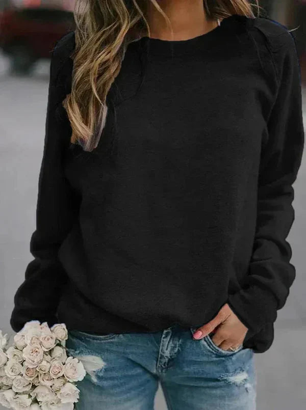 Drune | Pullover Sweater - Lässiger Schnitt - Weiches Strick - Lange Ärmel - Rundhals