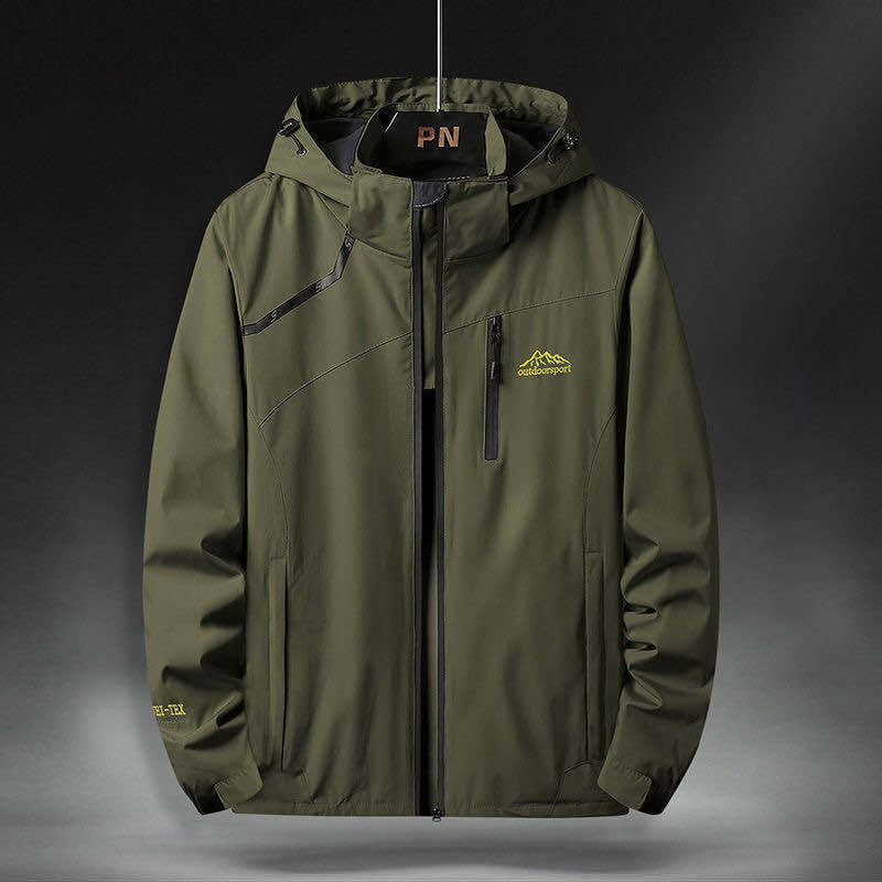 Drune | Wasserdichte Herrenjacke mit Kapuze