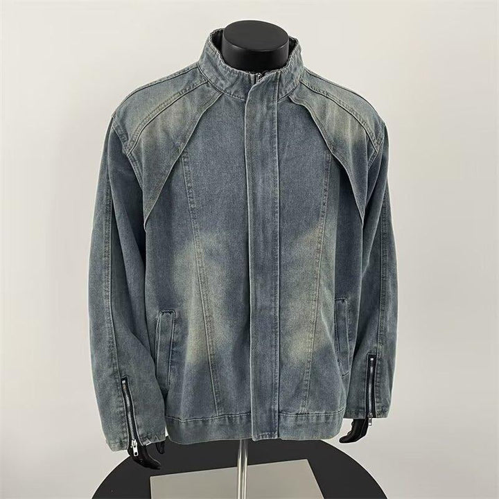 Drune | Herren Jeansjacke mit Vintage-Effekt