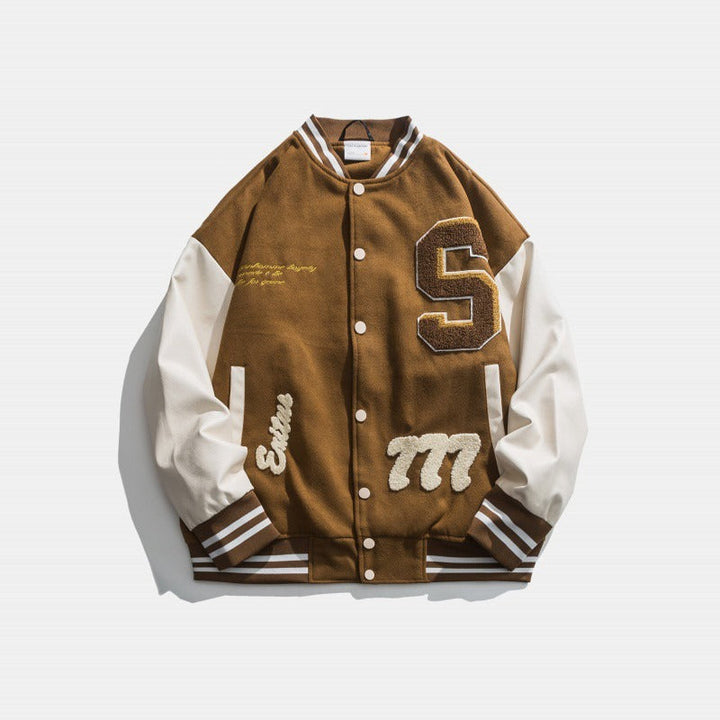 Drune | Herrenjacke mit gestickten Aufnähern - Leo