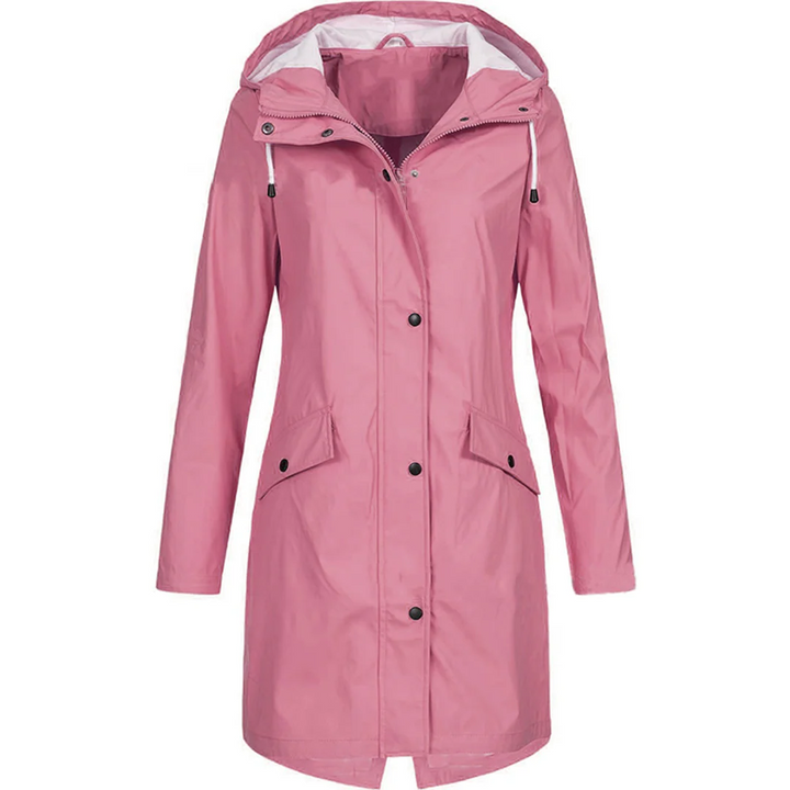 Drune | Regenjacke - Taillierte Passform - Wasserabweisend - Mit Kapuze und Knopfverschluss