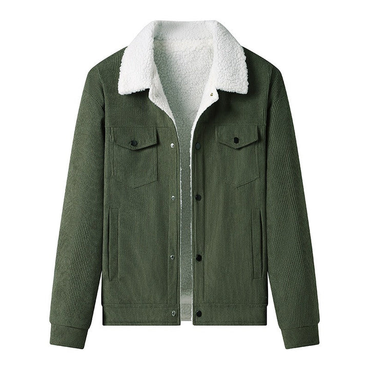 Drune | Cordjacke für Herren mit Fleecefutter, lässiger Stil