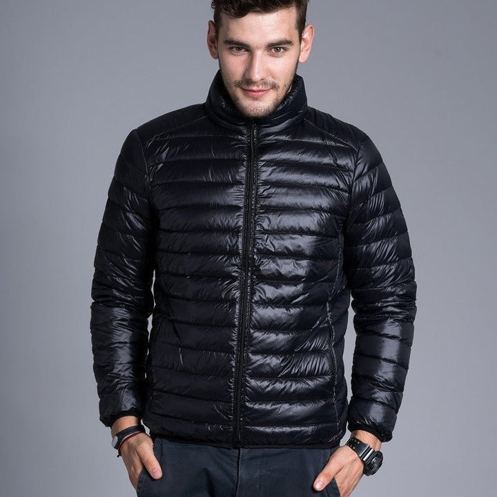 Drune | Gepolsterte leichte Herrenjacke mit Kapuze und Reißverschluss