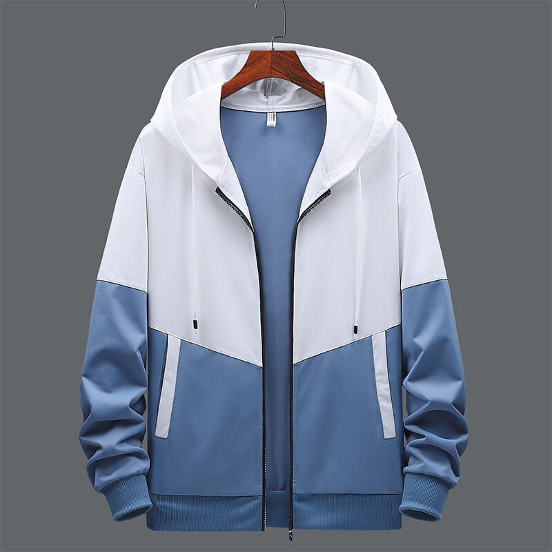 Drune | Herren-Kapuzensweatshirt mit Frontreißverschluss - Nexo