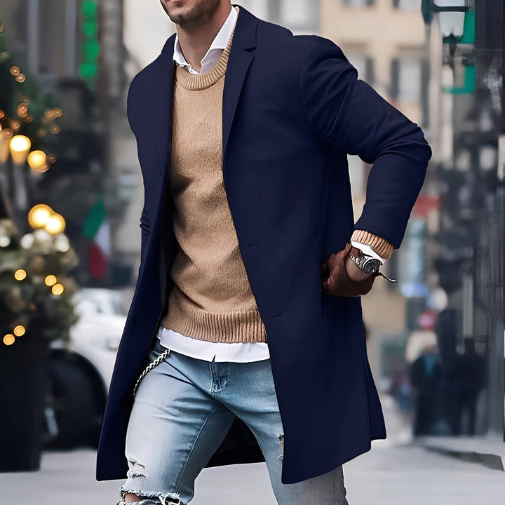 Drune | Eleganter Trenchcoat mit Reverskragen für Herren
