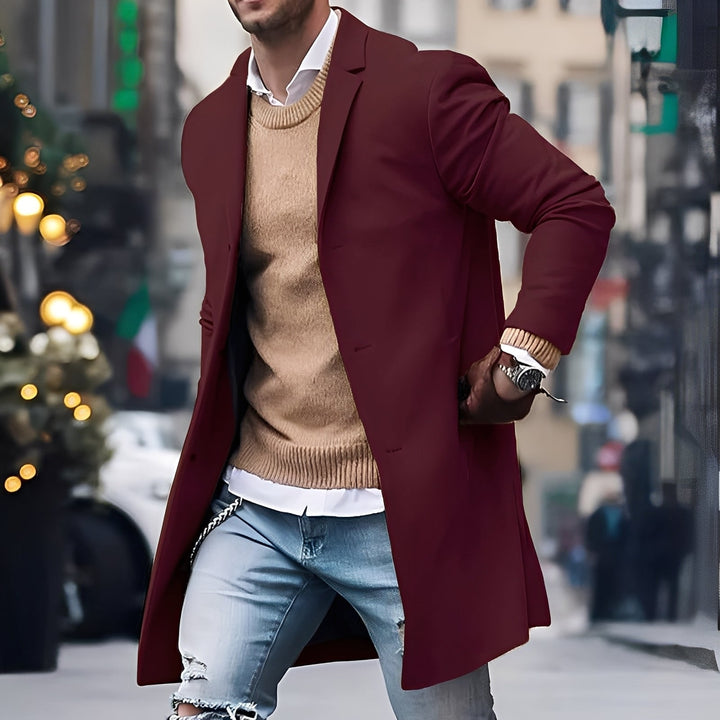 Drune | Eleganter Trenchcoat mit Reverskragen für Herren