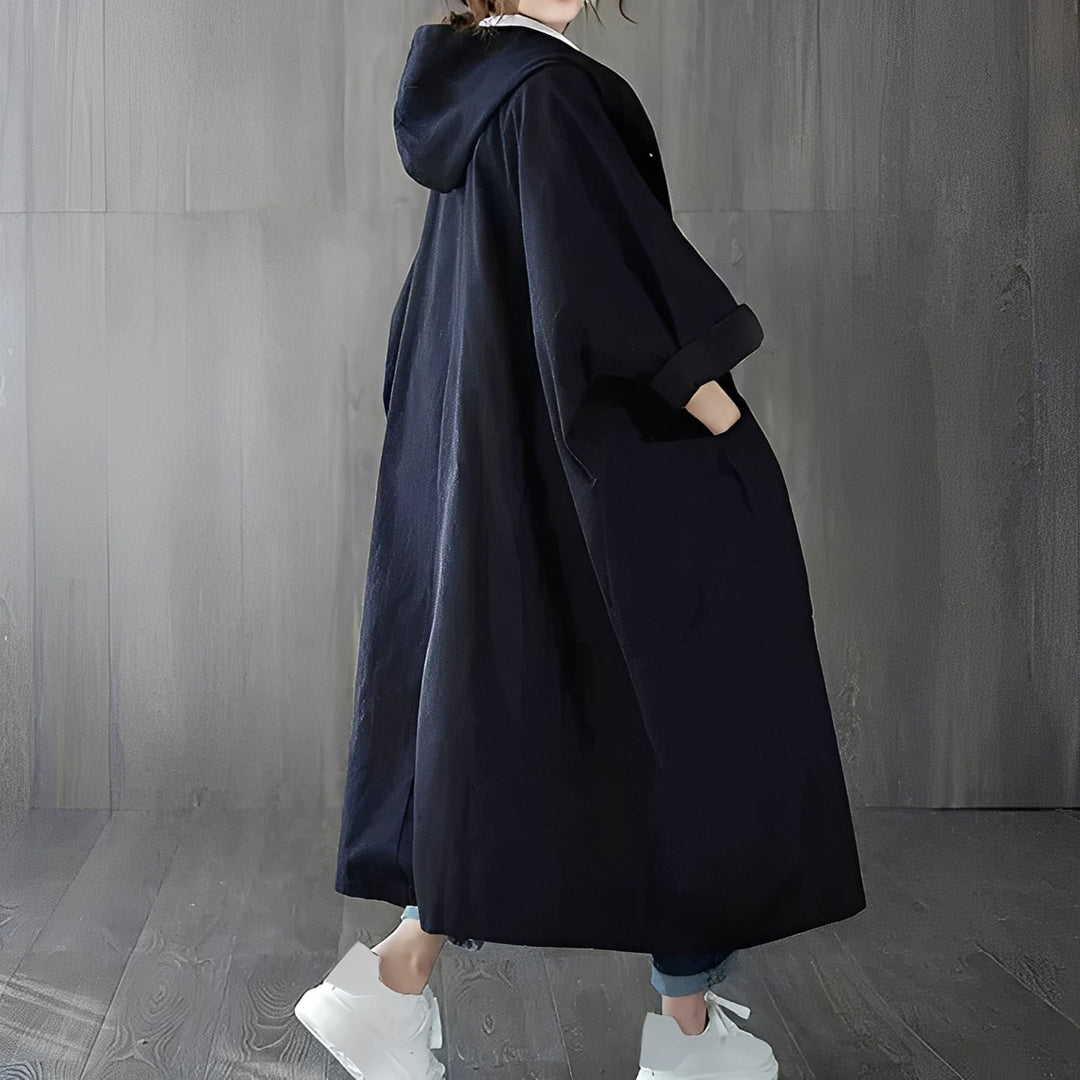 Drune | Moderner Trenchcoat mit Taschen für Frauen