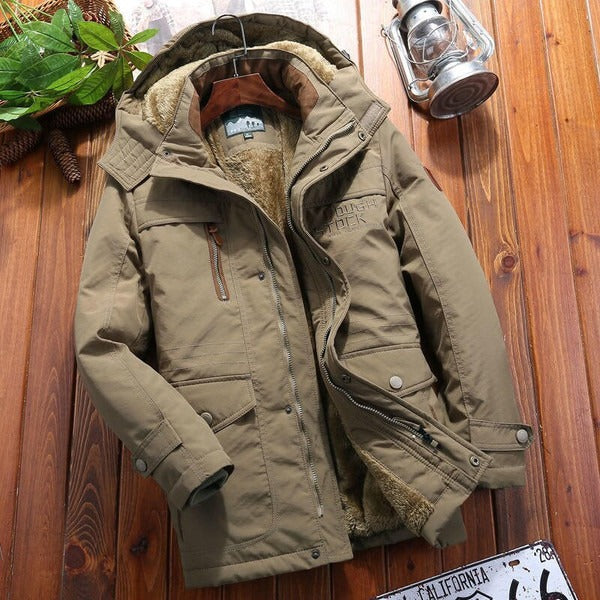 Drune | Jacke - Oversized Fit - Fleecegefüttert - Mit Kapuze - Gesteppten Schultern - Mehrfachtaschen