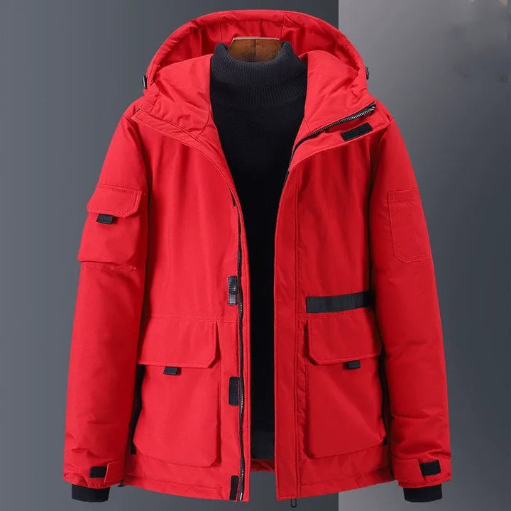 Drune | Daunenjacke - Relaxed Fit - Mit Kapuze - Isoliert - Wasserabweisend - Taschen