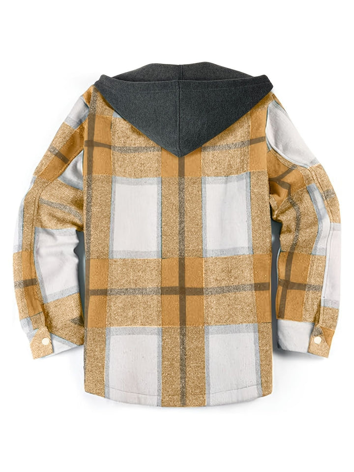 Drune | Karierter Herrenjacke mit Kapuze