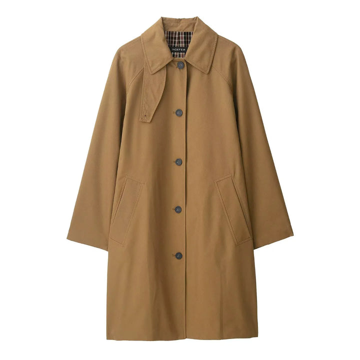 Drune | Trenchcoat - Baumwollmischung - Lockere Passform - Mittellang - Raglanärmel