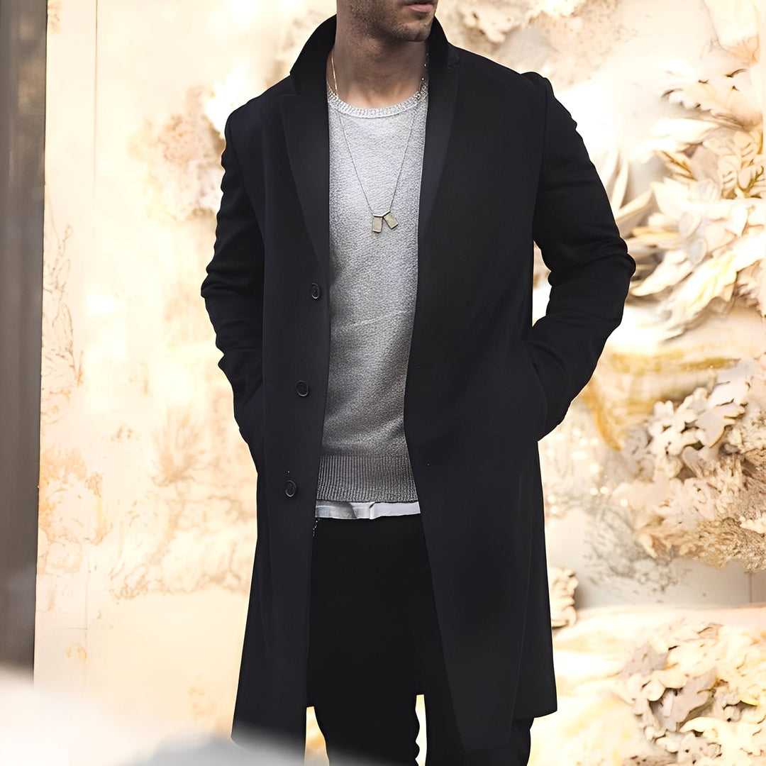 Drune | Eleganter Trenchcoat mit Reverskragen für Herren