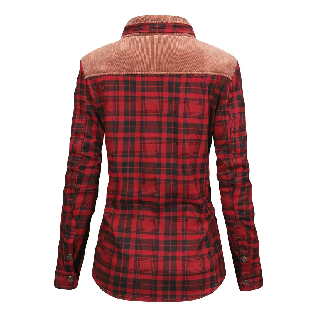 Drune | Warme Flanelljacke für Damen für draußen und den Winter