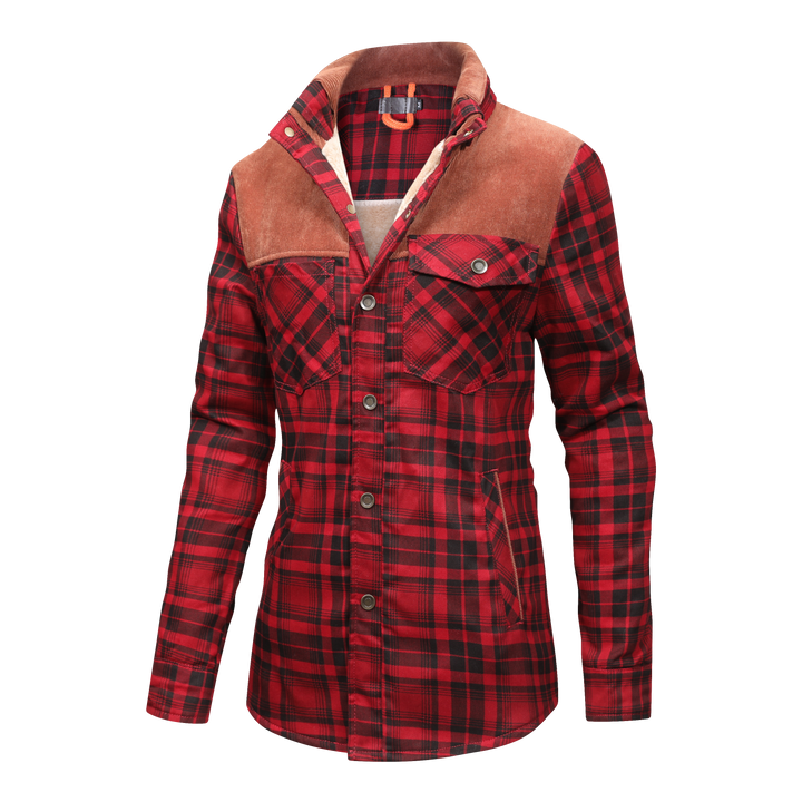 Drune | Futterhemdjacke Aus Flanell Polyester-mischung Warm und Rustikal