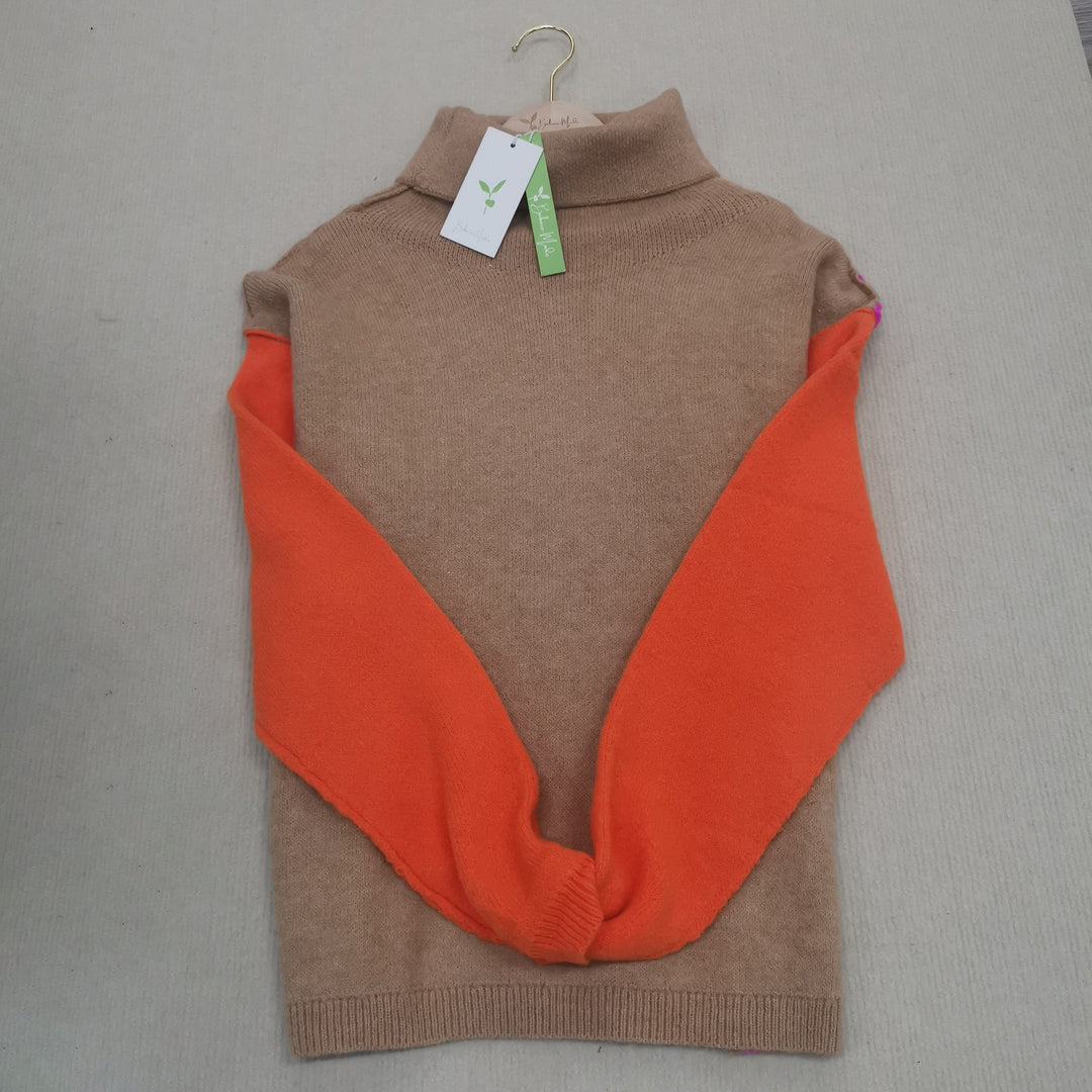 Drune | Eindrucksvolles Color Block Strickpullover