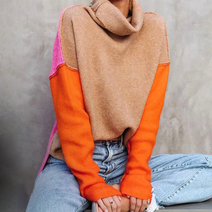 Drune | Eindrucksvolles Color Block Strickpullover