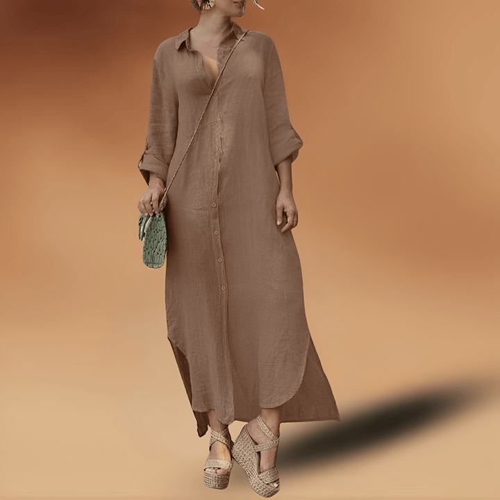 Drune | Elegante Leinenkleid