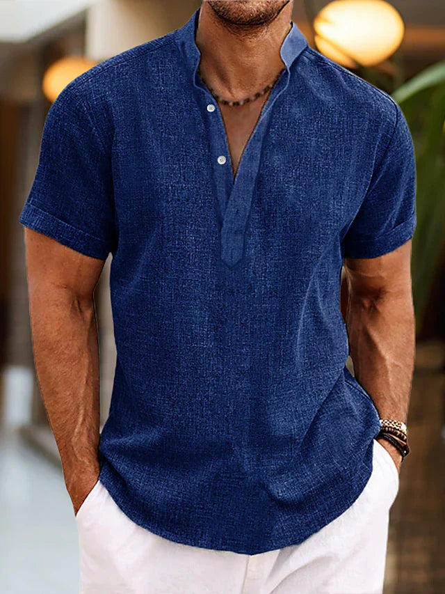 Drune | Hochwertiges, Bequemes Herren Poloshirt Mit V-Ausschnitt