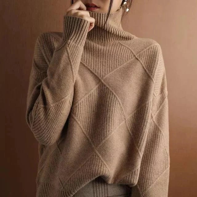 Drune | Ripp-Turtleneck-Pullover für Damen