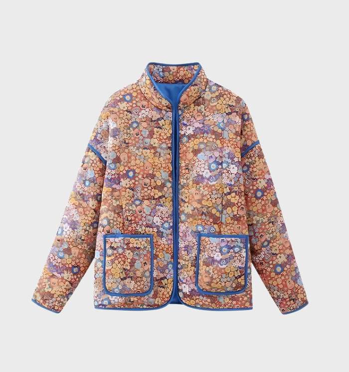 Drune | Damenjacke mit floralem Muster und Frontöffnung