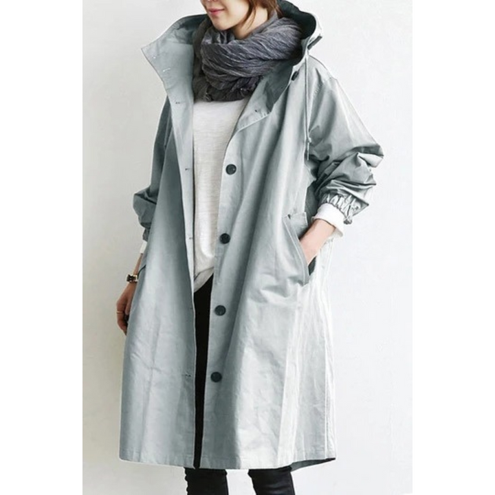 Drune | Isabelle Langer Damen-Trenchcoat mit Kapuze