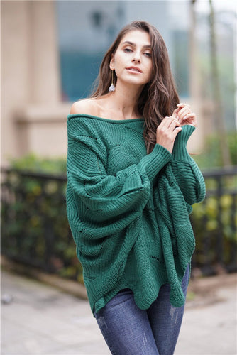 Drune Es wird alles gut Strickpullover - Grün