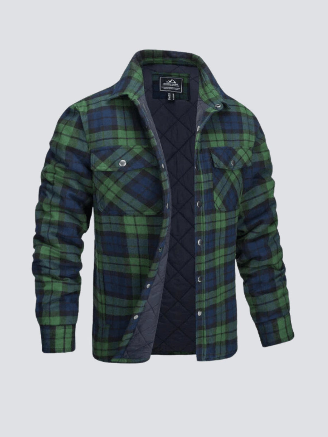 Drune | Lässige Langärmelig Gestreift Jacke mit Knöpfen