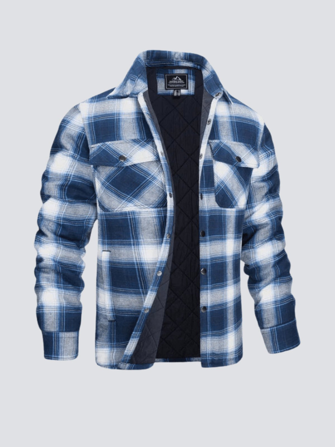 Drune | Lässige Langärmelig Gestreift Jacke mit Knöpfen