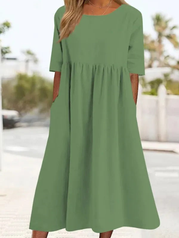 Drune | HALBSCHLÜPFEN MIDI-KLEID