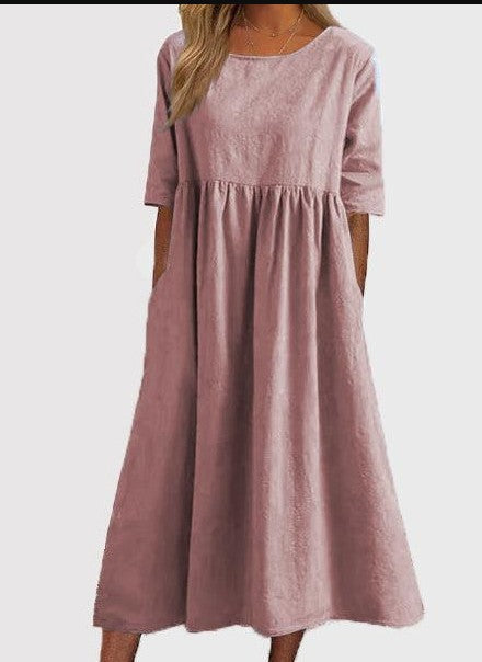 Drune | HALBSCHLÜPFEN MIDI-KLEID