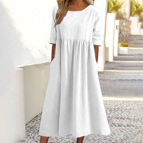 Drune | HALBSCHLÜPFEN MIDI-KLEID