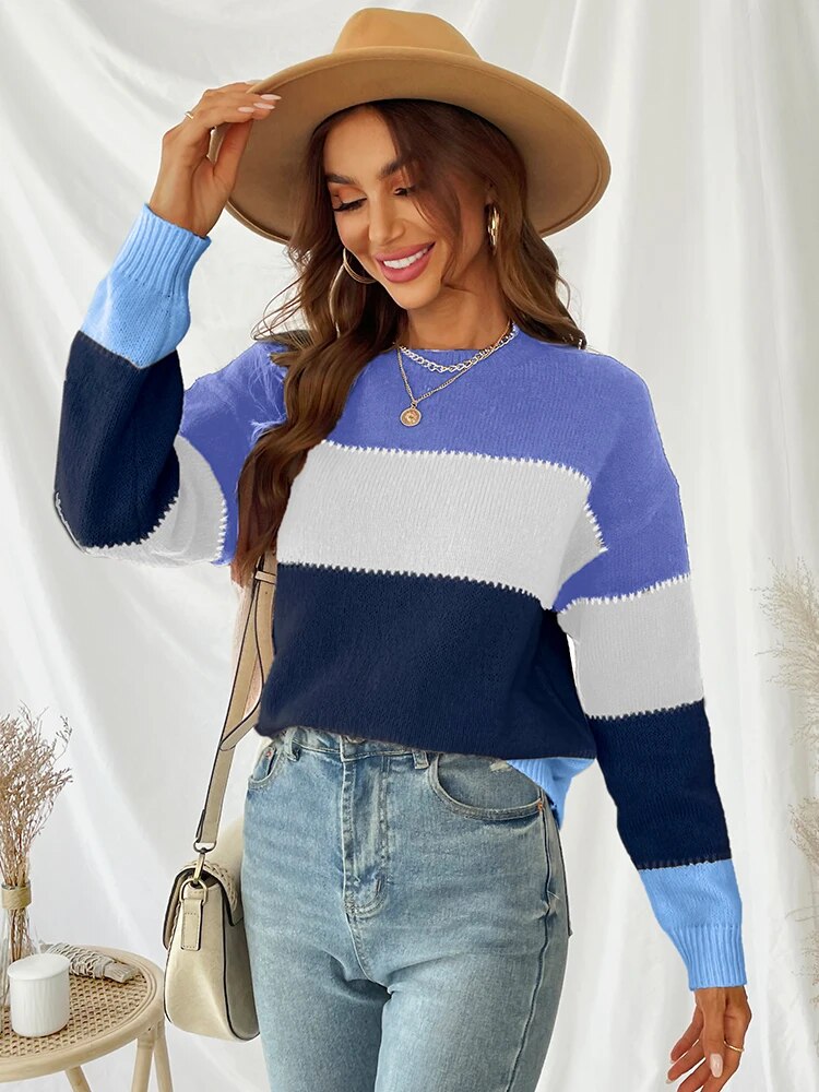 Drune | Gestreifter Strickpullover