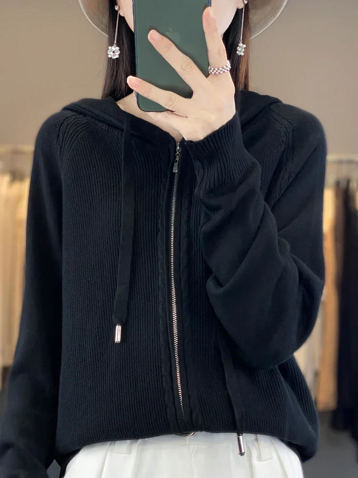 Drune | Luxuriöser Kapuzen-Cardigan
