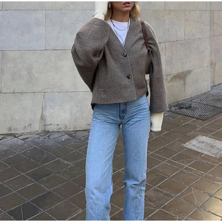 Drune | Trendige Kurze Jacke Minimalistisches Design Elegant und Modern