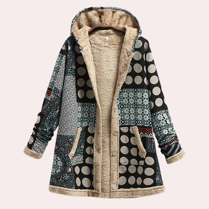 Drune | Warme Winterjacke mit Kapuze für Damen