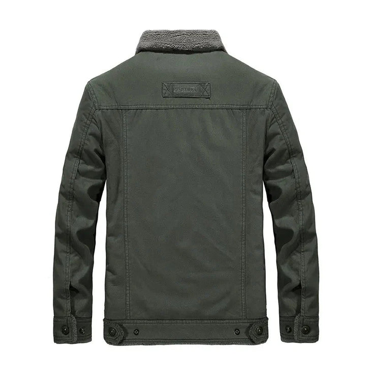 Drune | Herren Winterjacke mit Umlegekragen und Knöpfen