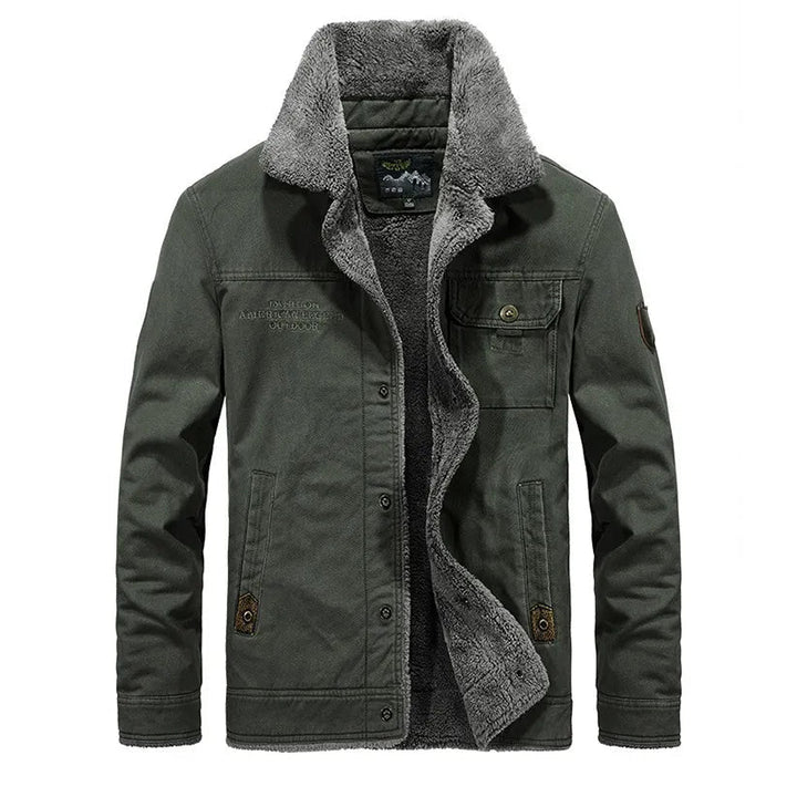 Drune | Herren Winterjacke mit Umlegekragen und Knöpfen