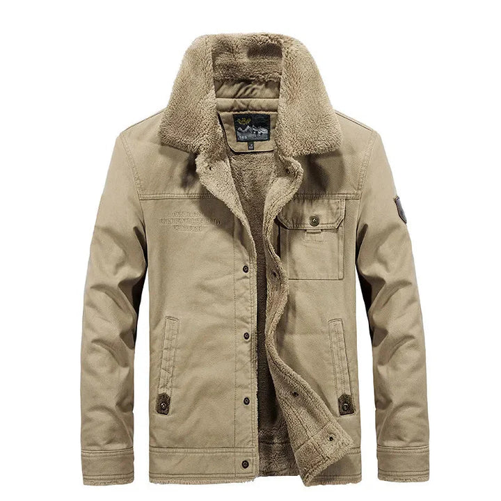 Drune | Herren Winterjacke mit Umlegekragen und Knöpfen