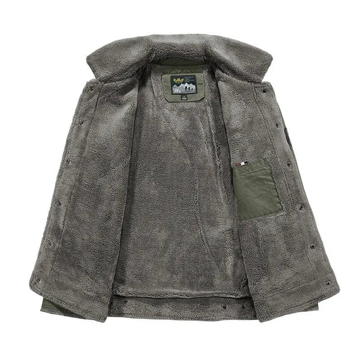 Drune | Herren Winterjacke mit Umlegekragen und Knöpfen