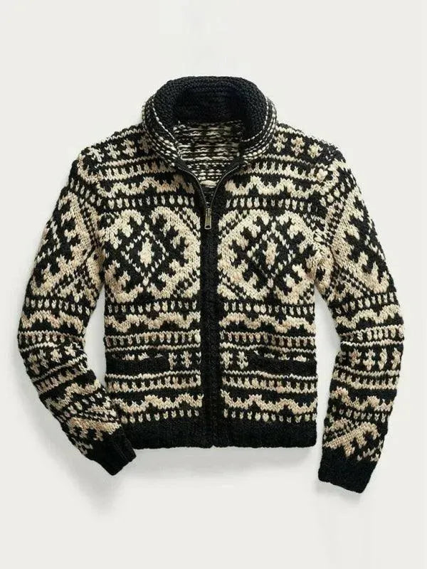 Drune | Gestrickter Herren Strickjacke Pullover