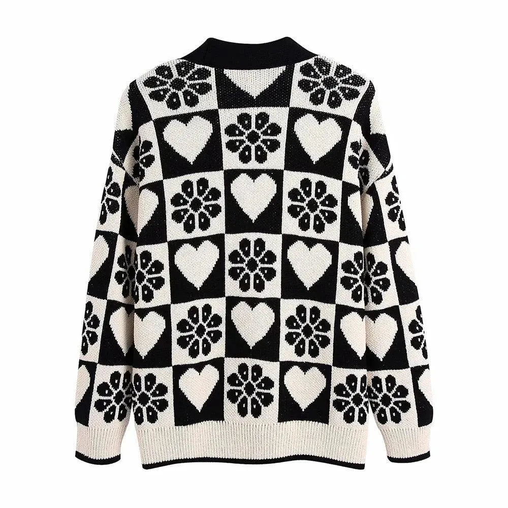 Drune | Lockere Strickjacken Pullover für Frauen